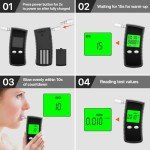 LCD Alcohol Breathalyzer with 10 Mouthpieces
