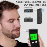 LCD Alcohol Breathalyzer with 10 Mouthpieces