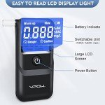 VPOW Alcohol Breathalyzer with Digital LCD Display