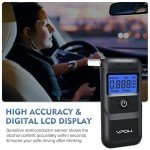 VPOW Alcohol Breathalyzer with Digital LCD Display