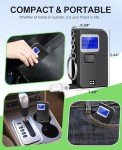 Breathalyzer Keychain, Professional-Grade High Accuracy Alcohol Tester, Portable Breathalyzer with LCD Digital Display for Home Use(5 Mouthpieces)