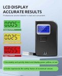 Breathalyzer Keychain, Professional-Grade High Accuracy Alcohol Tester, Portable Breathalyzer with LCD Digital Display for Home Use(5 Mouthpieces)