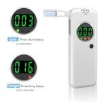 High-Accuracy Personal Breathalyzer with 10 Mouthpieces
