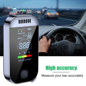 Digital LCD Alcohol Breathalyzer - 0.000-0.199% BAC