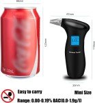 Digital Breathalyzer with 12 Mouthpieces & LCD Display