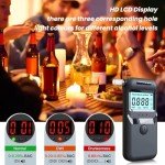 Portable Professional Alcohol Breathalyzer with LCD Display