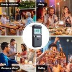 Portable Professional Alcohol Breathalyzer with LCD Display