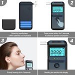 Portable Professional Alcohol Breathalyzer with LCD Display