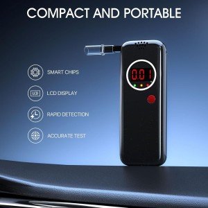 Portable Alcohol Breathalyzer with LCD Display