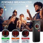 Portable Alcohol Breathalyzer with LCD Display
