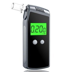Figollty Portable Breathalyzer with USB Rechargeable 10 Mouthpieces
