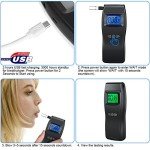 Portable USB Rechargeable Digital Alcohol Breathalyzer