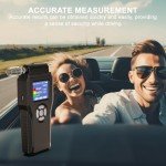 USB Rechargeable Alcohol Breathalyzer with 10 Mouthpieces