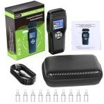 USB Rechargeable Alcohol Breathalyzer with 10 Mouthpieces
