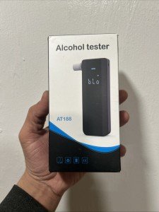 Portable AT188 Alcohol Breathalyzer with LCD Display