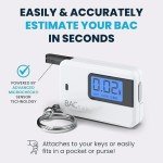 BACtrack Go Keychain Breathalyzer with 20 Mouthpieces
