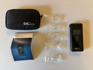 BACtrack Trace Breathalyzer with 5 Mouthpieces & Case