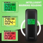 Vminno Rechargeable Personal Alcohol Breathalyzer Tester
