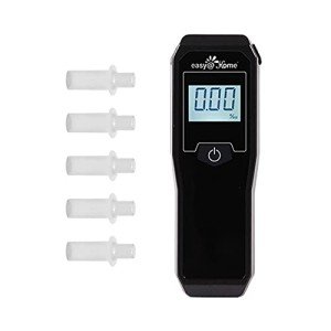 Easy@Home Professional Portable Fuel Cell Breathalyzer with Color Display