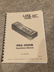 LIFE-LOC PBA 3000 Alcohol Breathalyzer