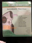 AlcoMate Prestige Red Digital Breathalyzer – No Calibration Needed