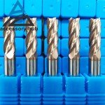 Compact 4-Flute Solid Carbide End Mill Set