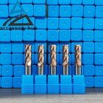 Compact 4-Flute Solid Carbide End Mill Set