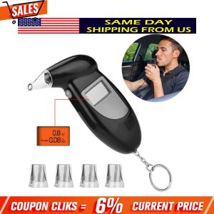 Portable LCD Alcohol Breathalyzer Tester