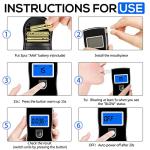 Portable Alcohol Breathalyzer with 20 Mouthpieces