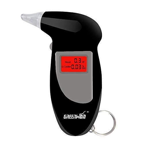 Battery-Powered Keychain Alcohol Breathalyzer Tester