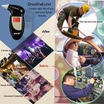 GREENWON Portable Battery-Powered Breathalyzer Keychain