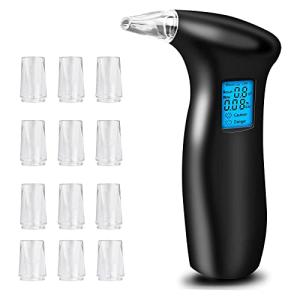 Portable Digital Breathalyzer with 12 Mouthpieces