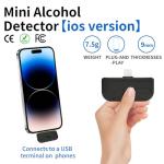 Smartphone Pocket Breathalyzer with Lightning Cable