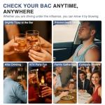 Portable High-Accuracy Alcohol Breathalyzer Keychain