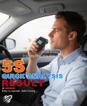 Portable Mini Breathalyzer with 5 Mouthpieces