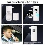 Portable Alcohol Breathalyzer with LCD Display