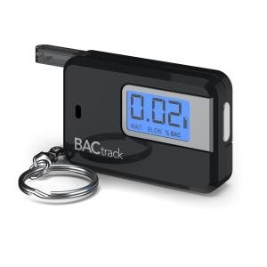 Compact Black Keychain Breathalyzer for Personal Use
