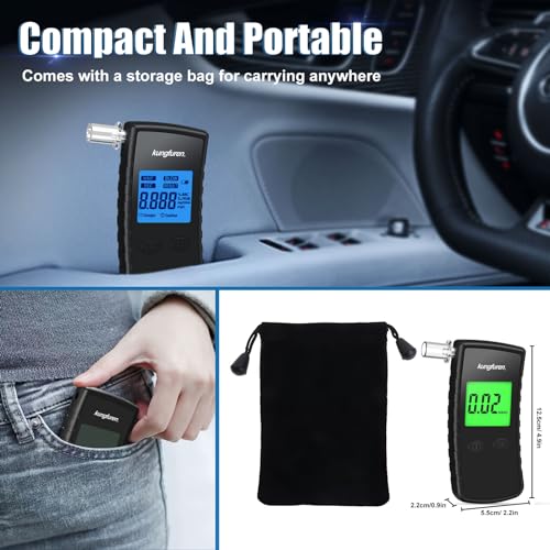 Professional Home Breathalyzer Alcohol Tester - LCD Display