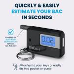 Compact Black Keychain Breathalyzer for Personal Use