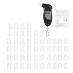 Portable Digital Breathalyzer with Keychain and Mouthpieces