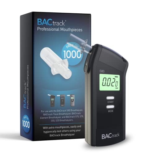 BACtrack S80 Professional Breathalyzer Bundle with 1000 Mouthpieces