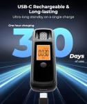 Powplur Rechargeable Breathalyzer with Contact-Free Detection