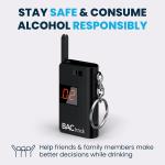 Portable Keychain Breathalyzer - Keyring Alcohol Tester