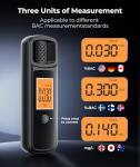 Powplur Rechargeable Breathalyzer with Contact-Free Detection
