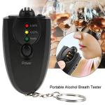 TMISHION Mini Keychain Alcohol Breathalyzer with LED