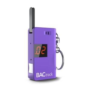 BACtrack Keychain Breathalyzer - Ultra Portable Purple