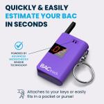 BACtrack Keychain Breathalyzer - Ultra Portable Purple
