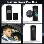 Portable Professional Alcohol Breathalyzer with LCD Display