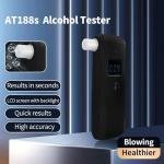 Portable Professional Alcohol Breathalyzer with LCD Display