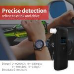 Portable Professional Alcohol Breathalyzer with LCD Display